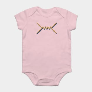 Retro Feynman Diagram Baby Bodysuit